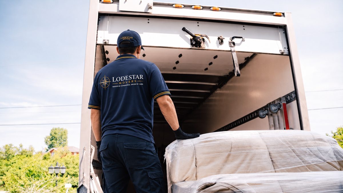 The Lodestar Movers crew loading a truck together